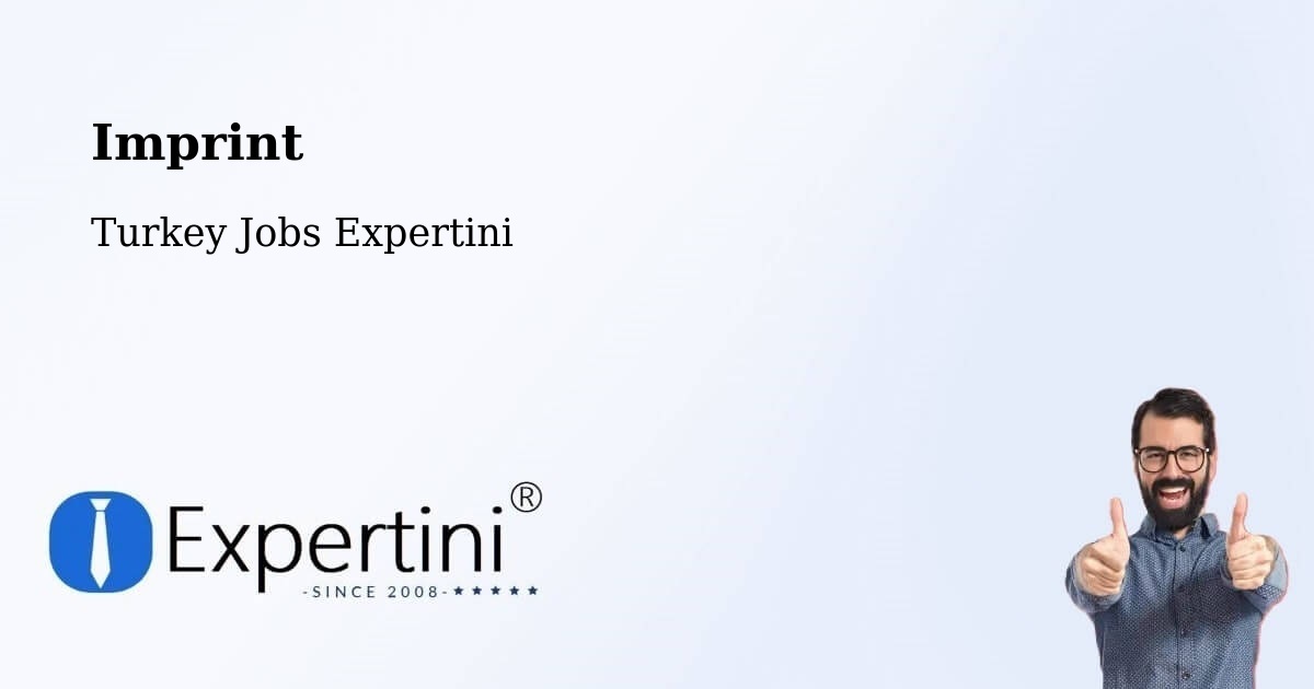 Imprint – Yalova - Turkey Jobs Expertini